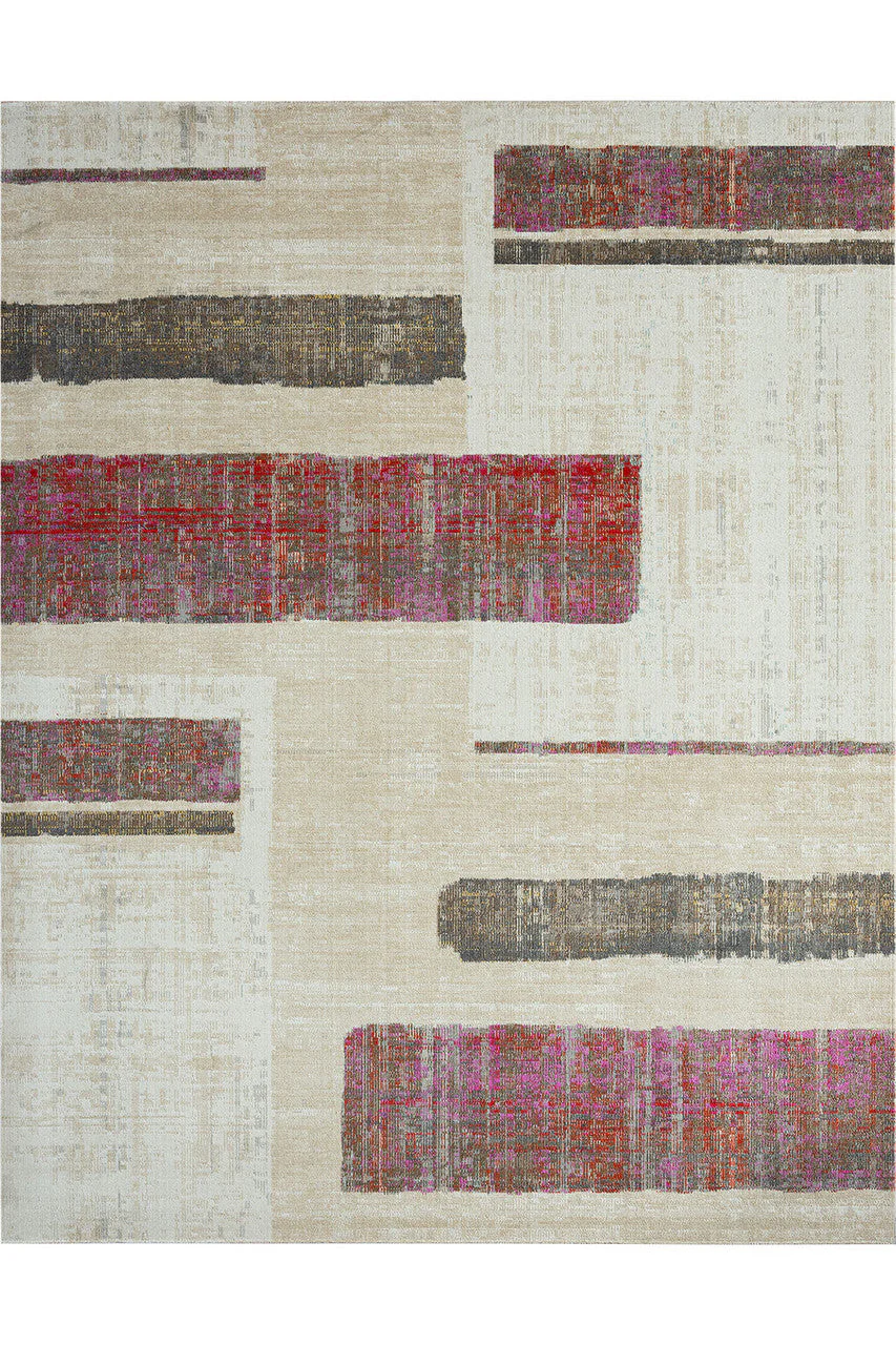 24-Seven- Art Moderna Brick/Pink/Sand Rug