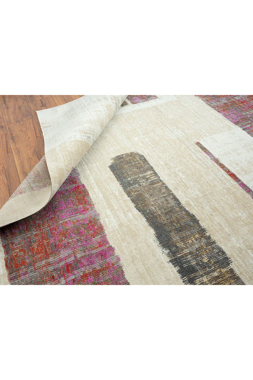 24-Seven- Art Moderna Brick/Pink/Sand Rug - Image 5