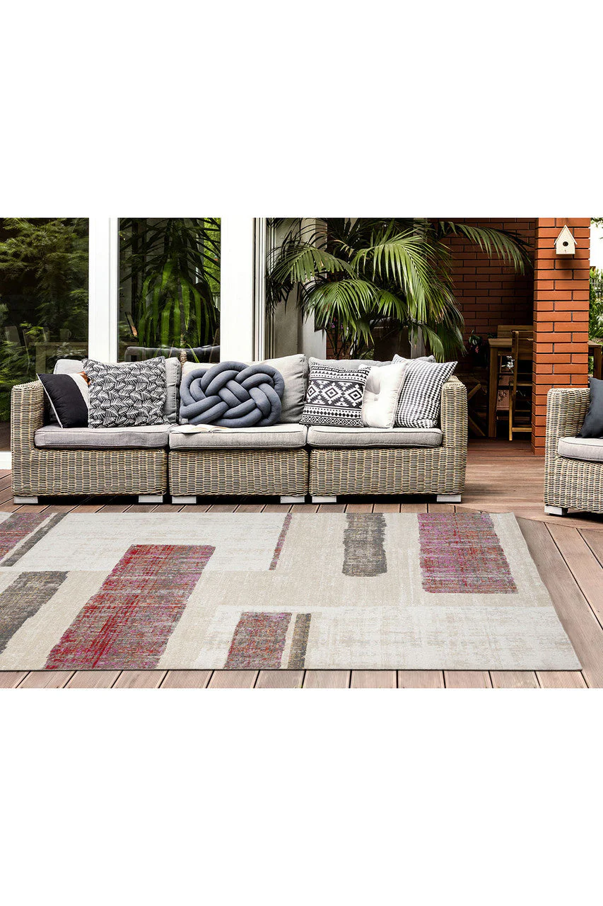 24-Seven- Art Moderna Brick/Pink/Sand Rug - Image 6