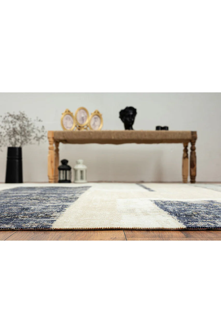 24-Seven- Art Moderna Indigo/Sandstone Rug - Image 2