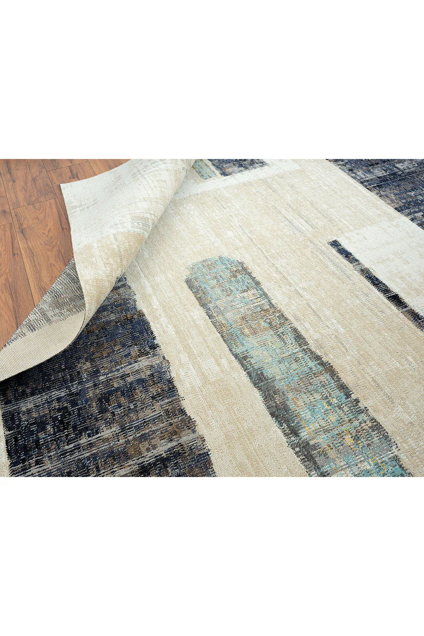 24-Seven- Art Moderna Indigo/Sandstone Rug - Image 5