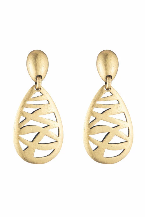 Acacia Wood Cut Out Earrings