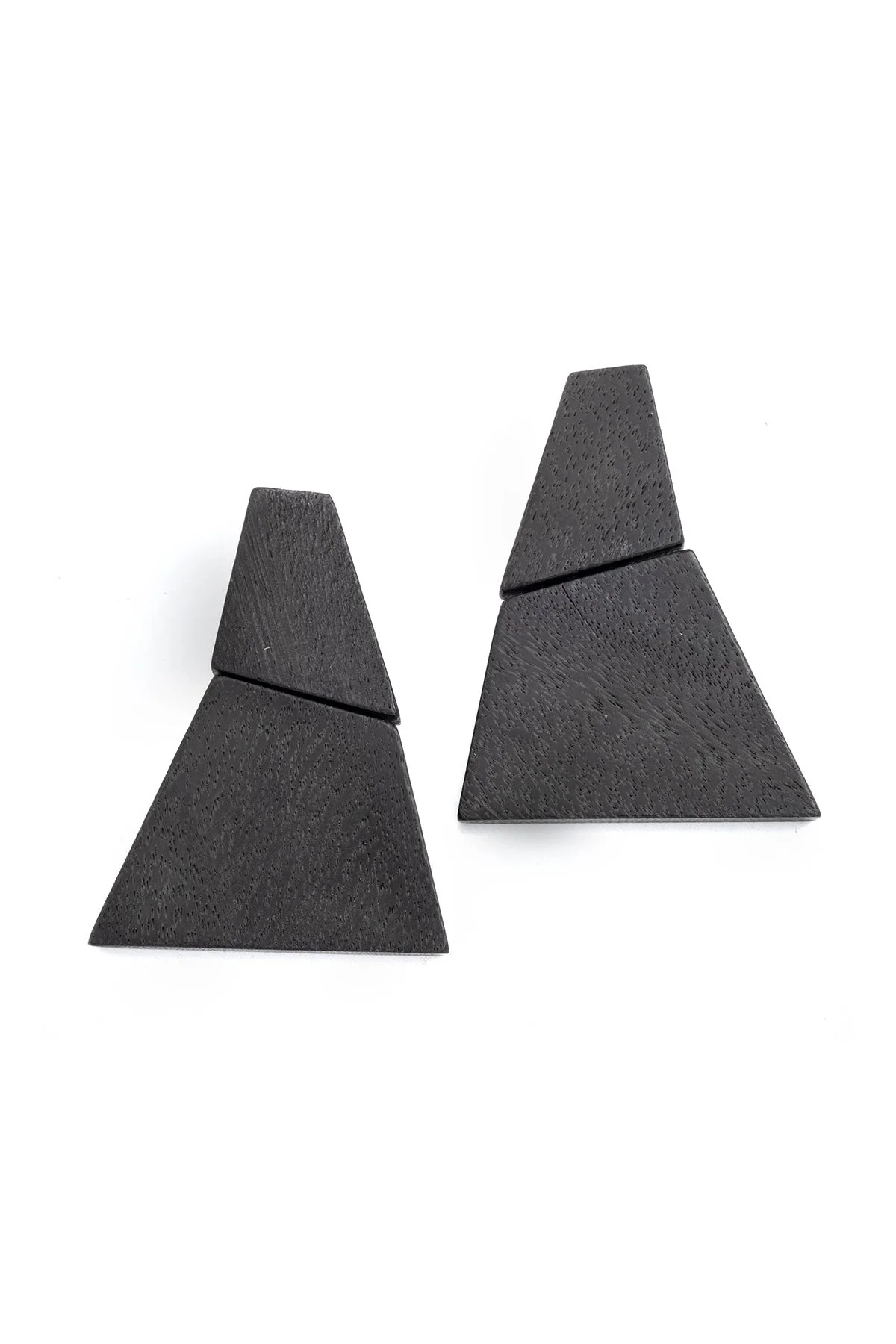Acacia Wood Tiered Earrings