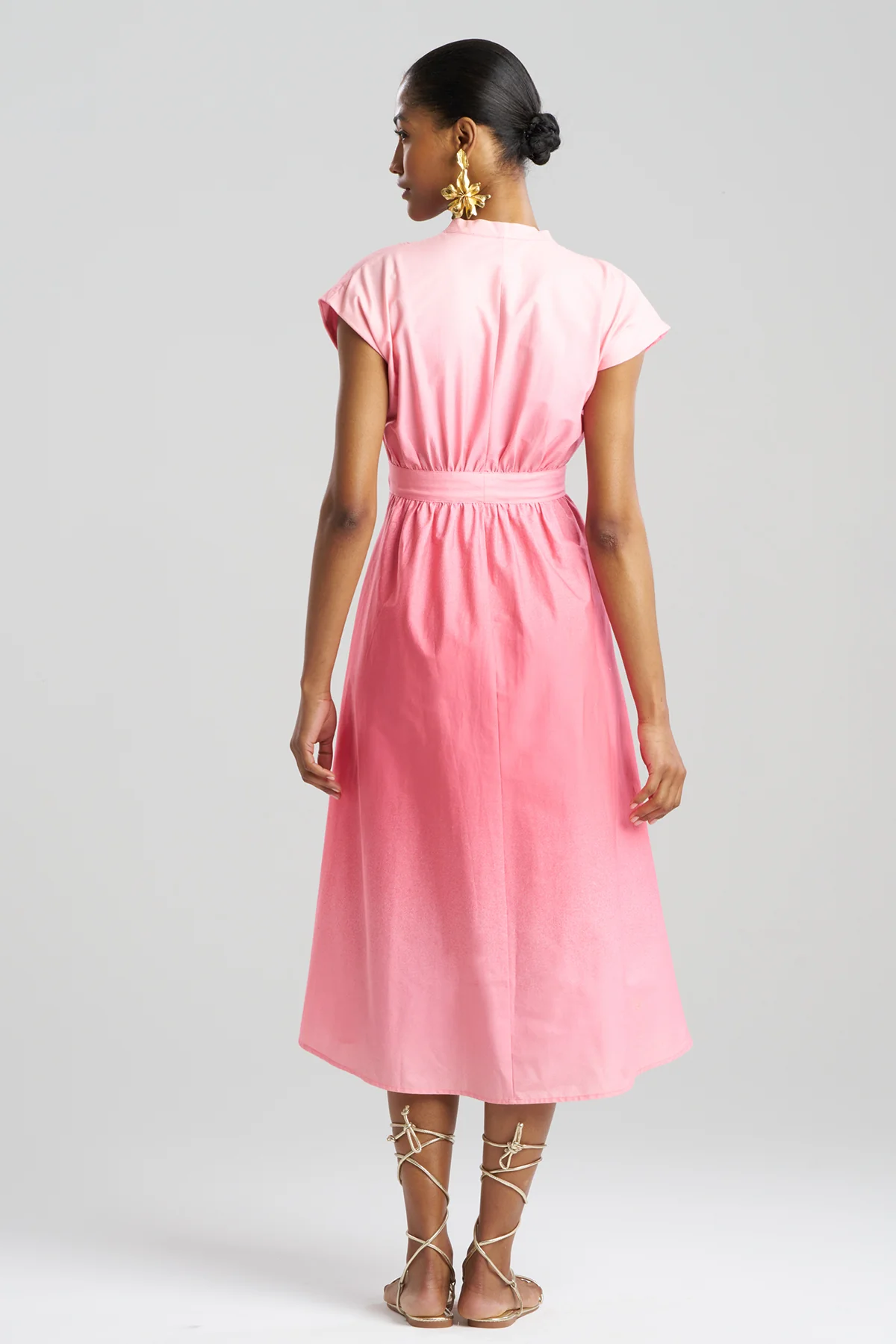 Akari Cotton Tie Front Dress - Image 3