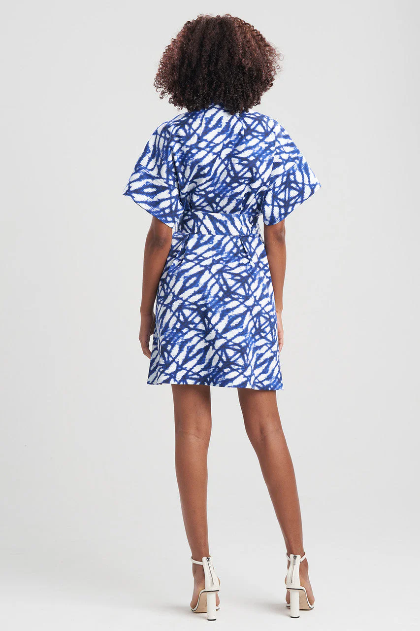 Akira-Cotton Sateen Mandarin Shirtdress - Image 3