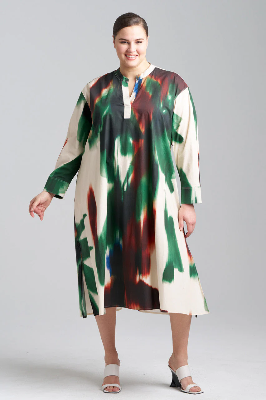 Amalfi Printed Cotton Poplin Oversized Shirtdress - Image 3