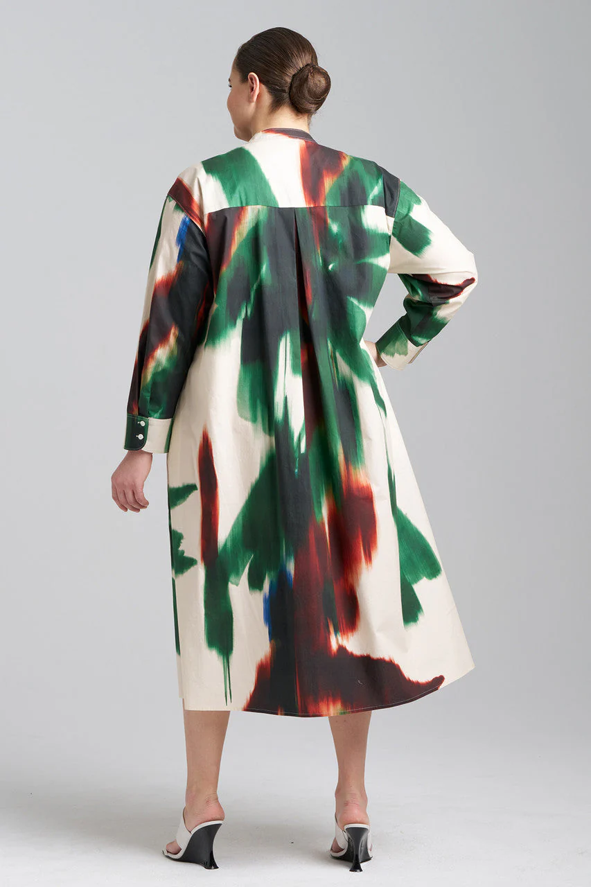 Amalfi Printed Cotton Poplin Oversized Shirtdress - Image 4