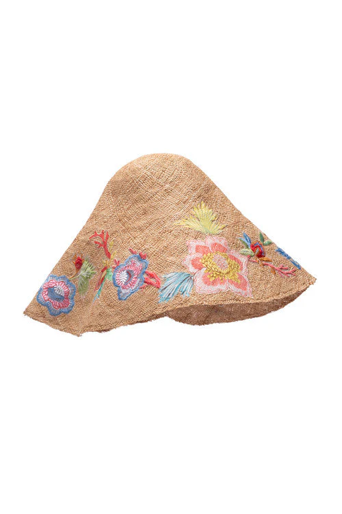 Amanpulo Embroidered Raffia Hat