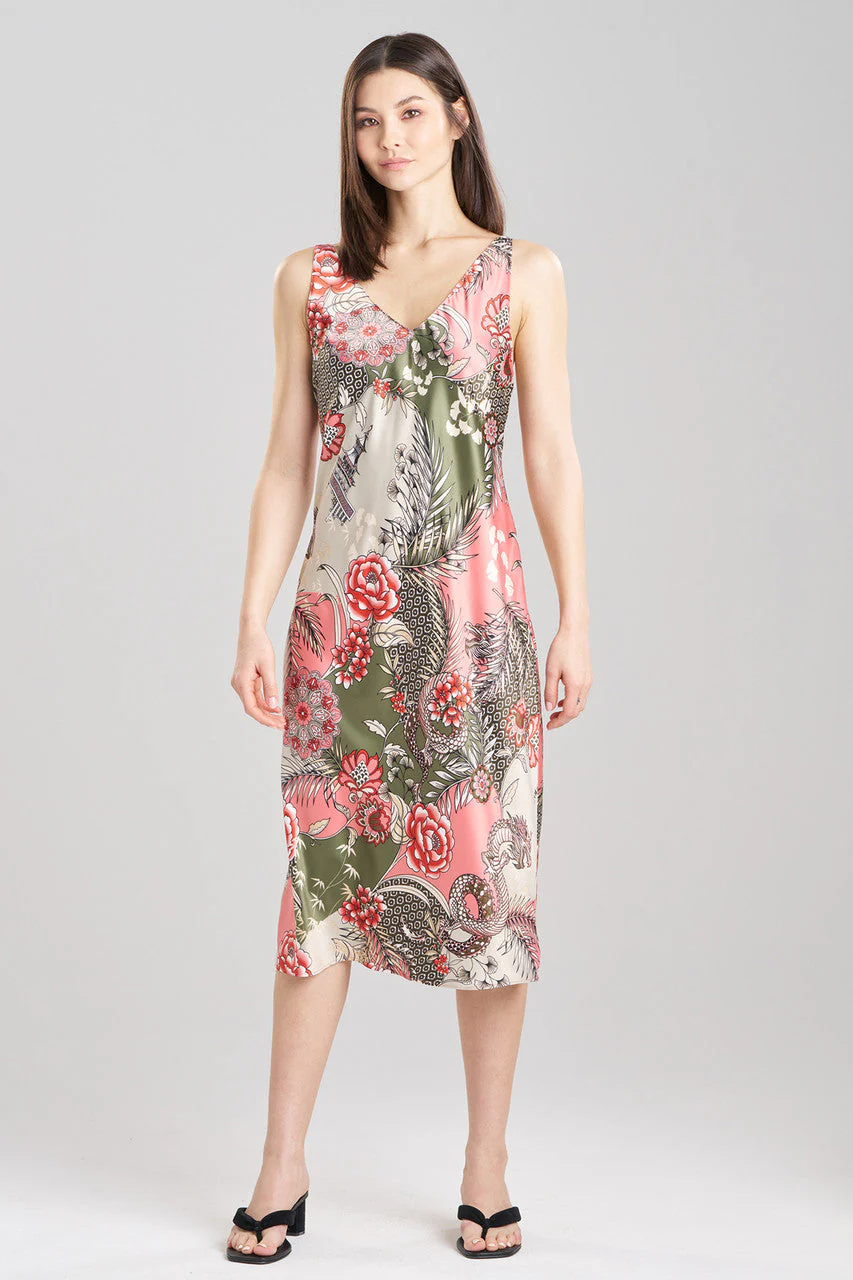 Andalusia Satin Slip Dress