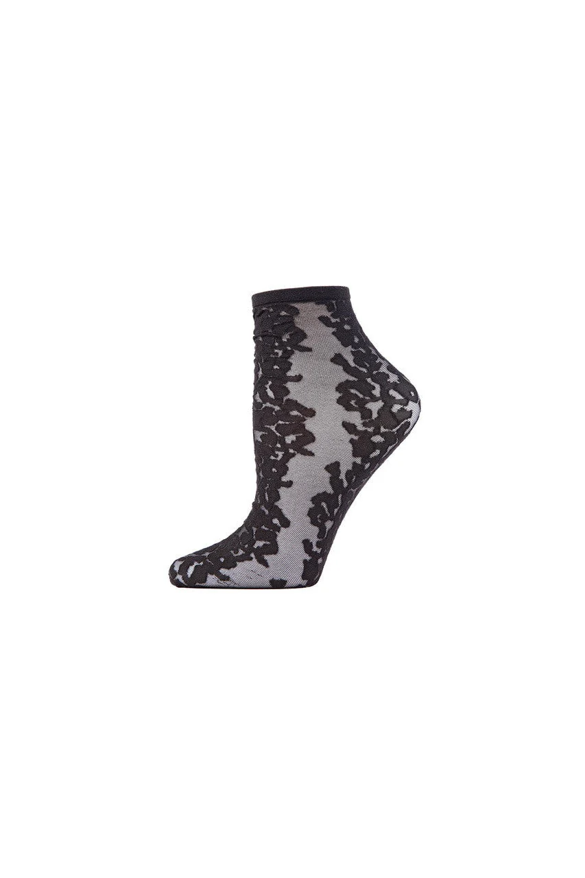 Animal Sheer Shortie Socks