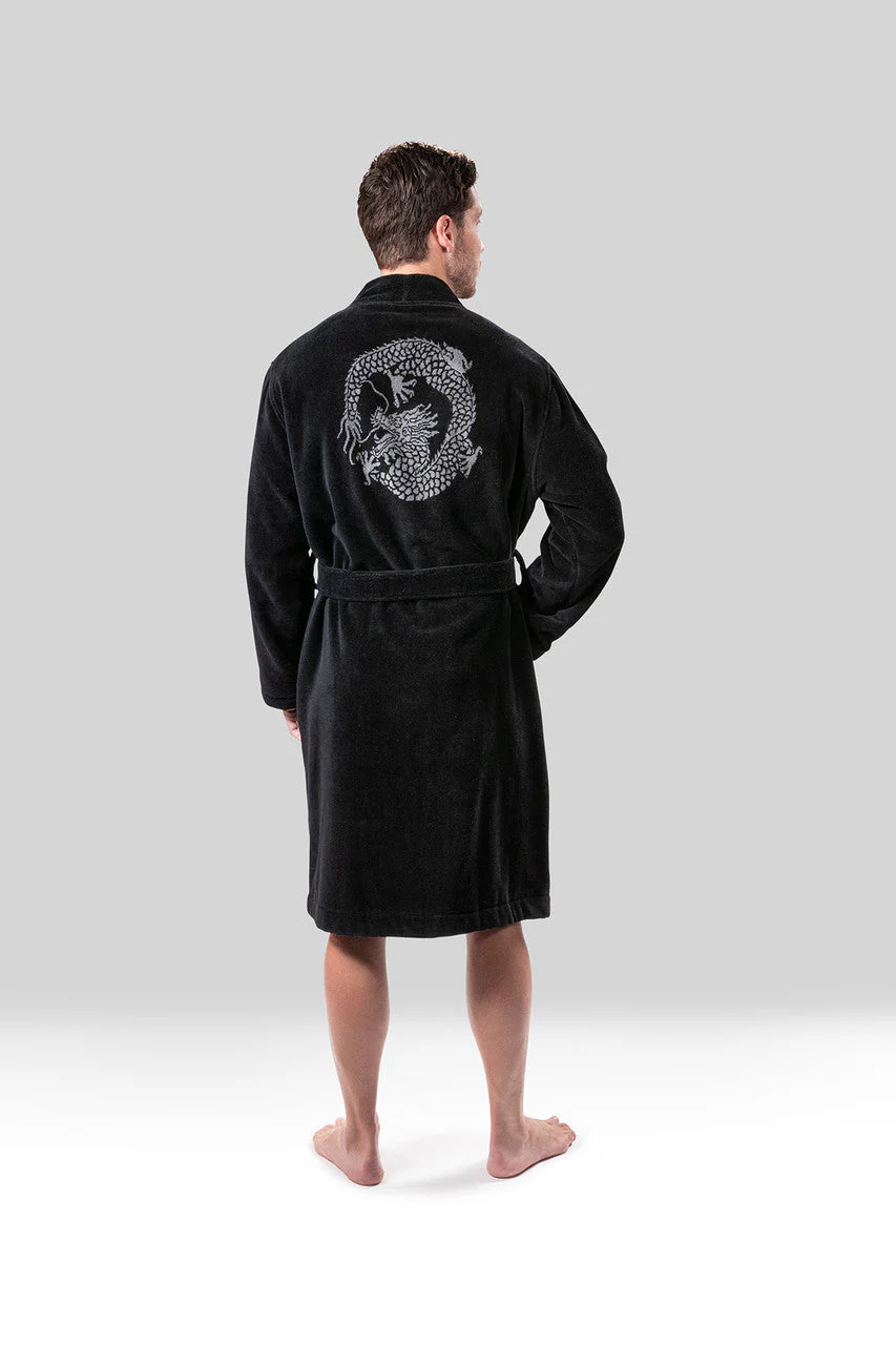 Araw French Terry Dragon Jacquard Robe - Image 4