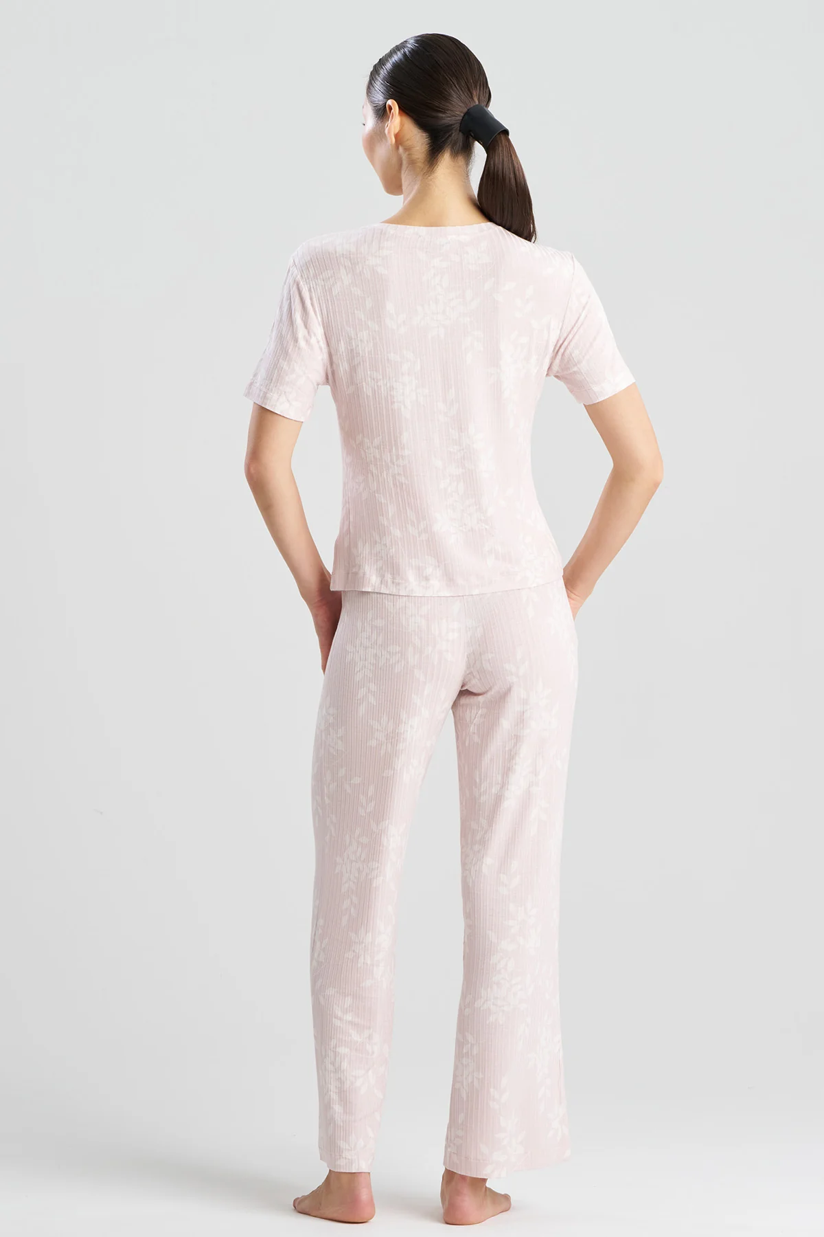 Aria Printed Rib Ease PJ - Image 2