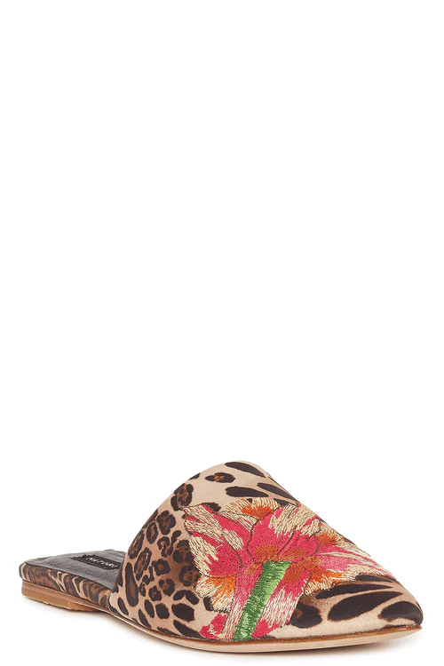 Arri Luxe Leopard Satin Embroidered Slide - Image 17