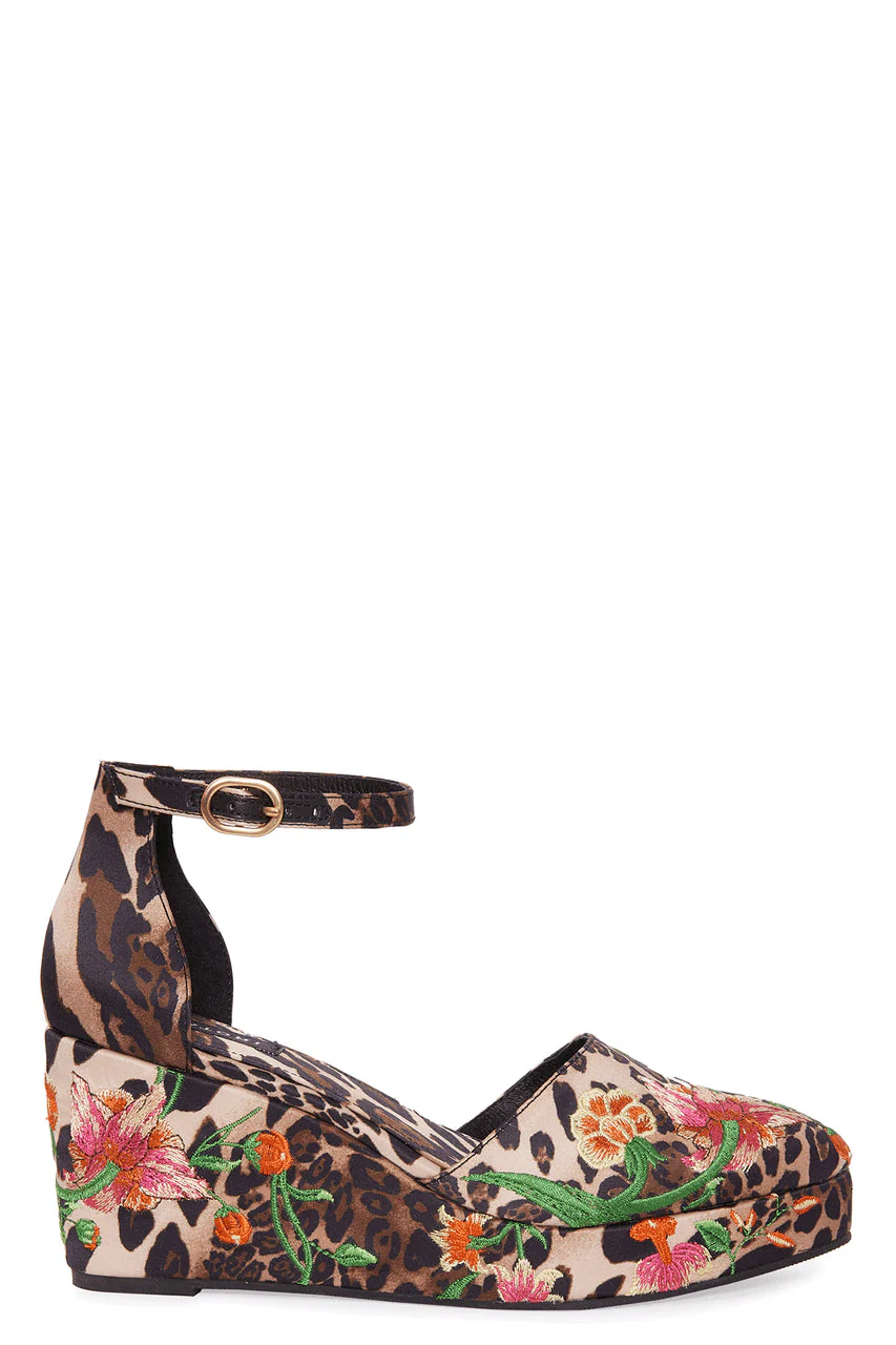 Artsy Chikayo Satin Embroidery Espadrille - Image 2