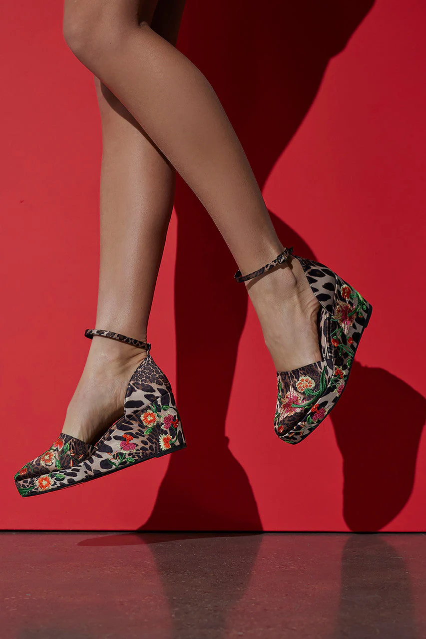 Artsy Chikayo Satin Embroidery Espadrille - Image 9