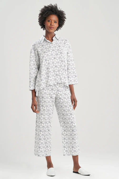 Asagao-Printed Cotton Sateen PJ - Image 8