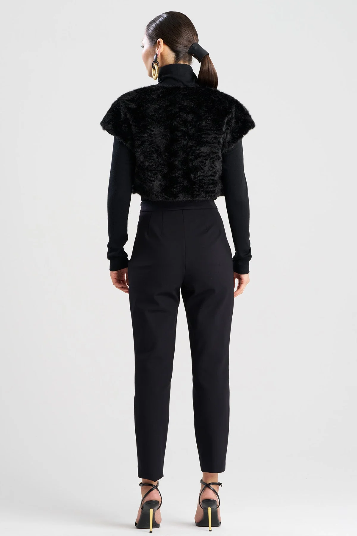 Astrakhan Faux Fur Bolero - Image 2