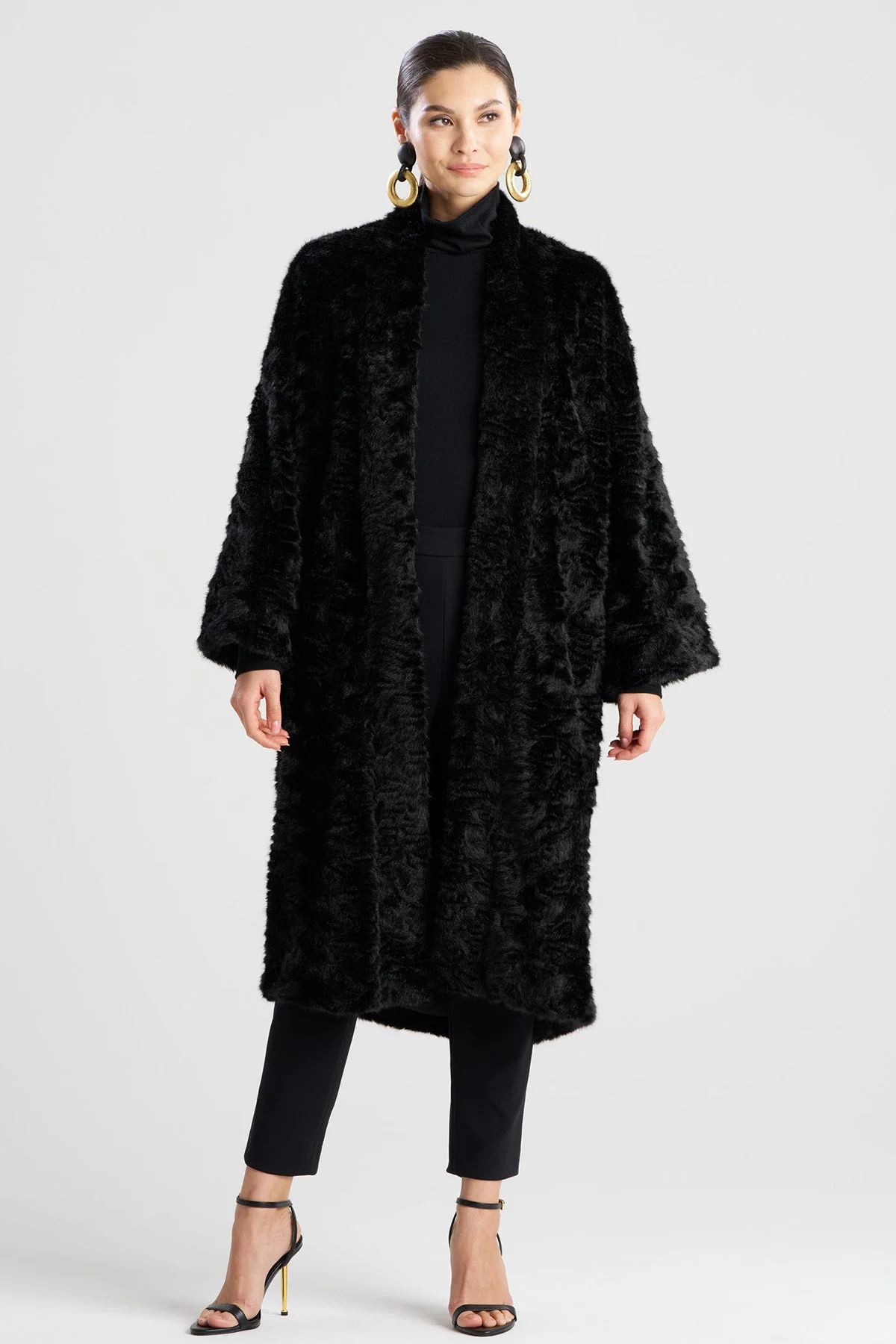 Astrakhan Faux Fur Coat - Image 2