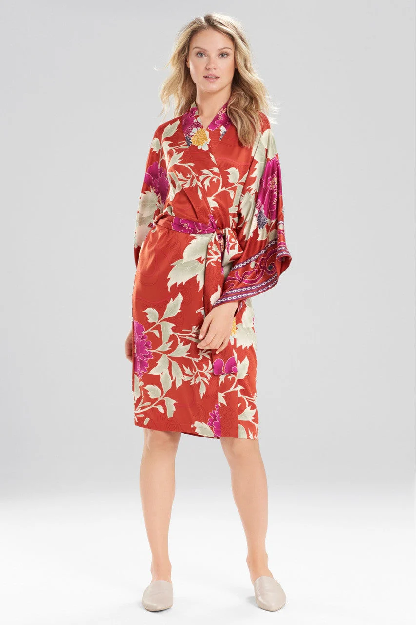 Auburn Floral Robe