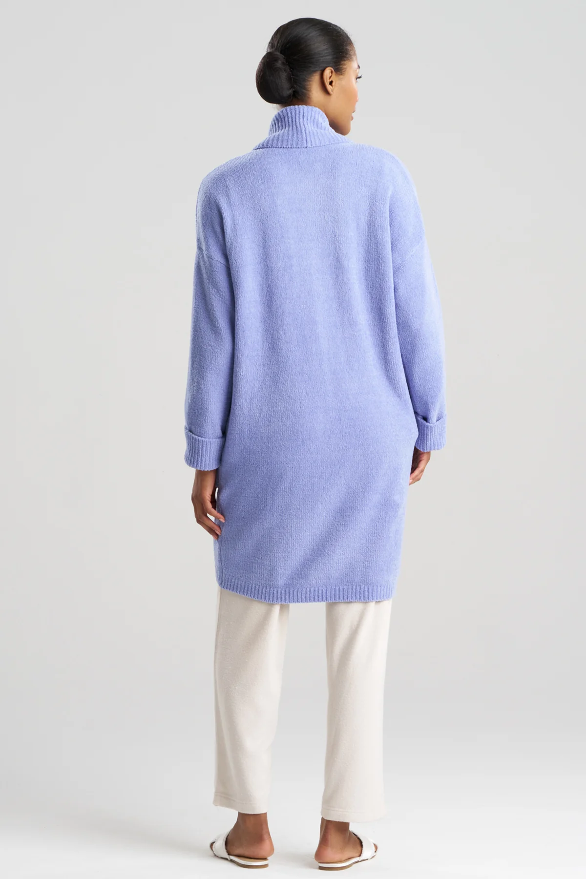 Aura Solid Chenille Cardigan - Image 2