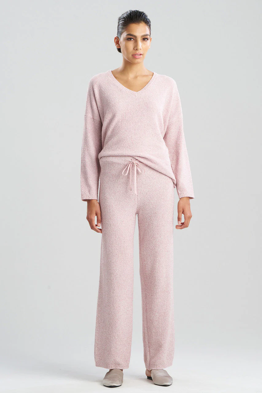 Aura Heather Chenille Straight Leg Pants