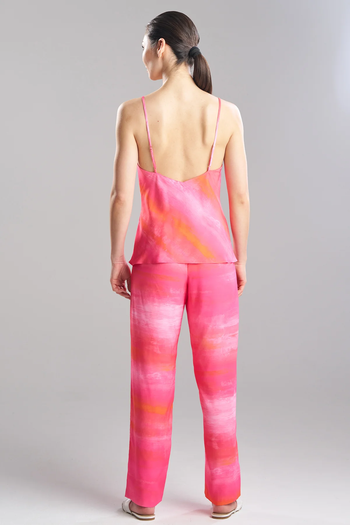 Aurora Printed Satin PJ - Image 3