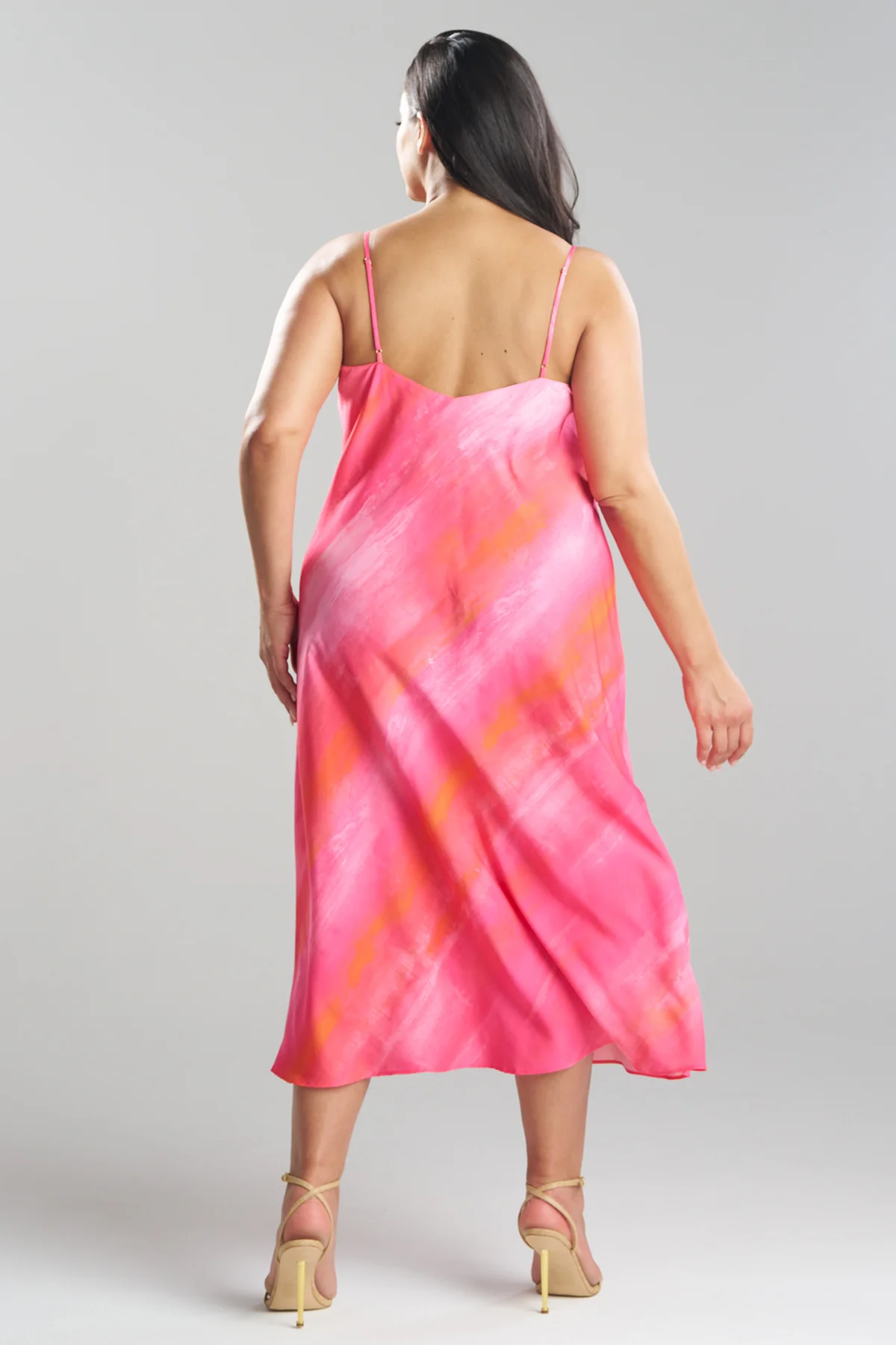 Aurora Printed Satin Slip Dress - Image 5