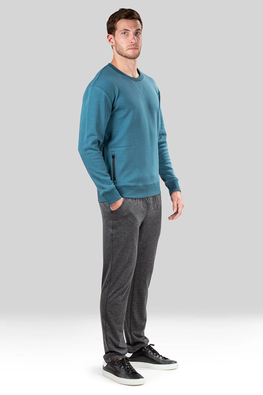 Bagani Brushed Fleece Side Zip Pullover Sweatshirt - Image 4