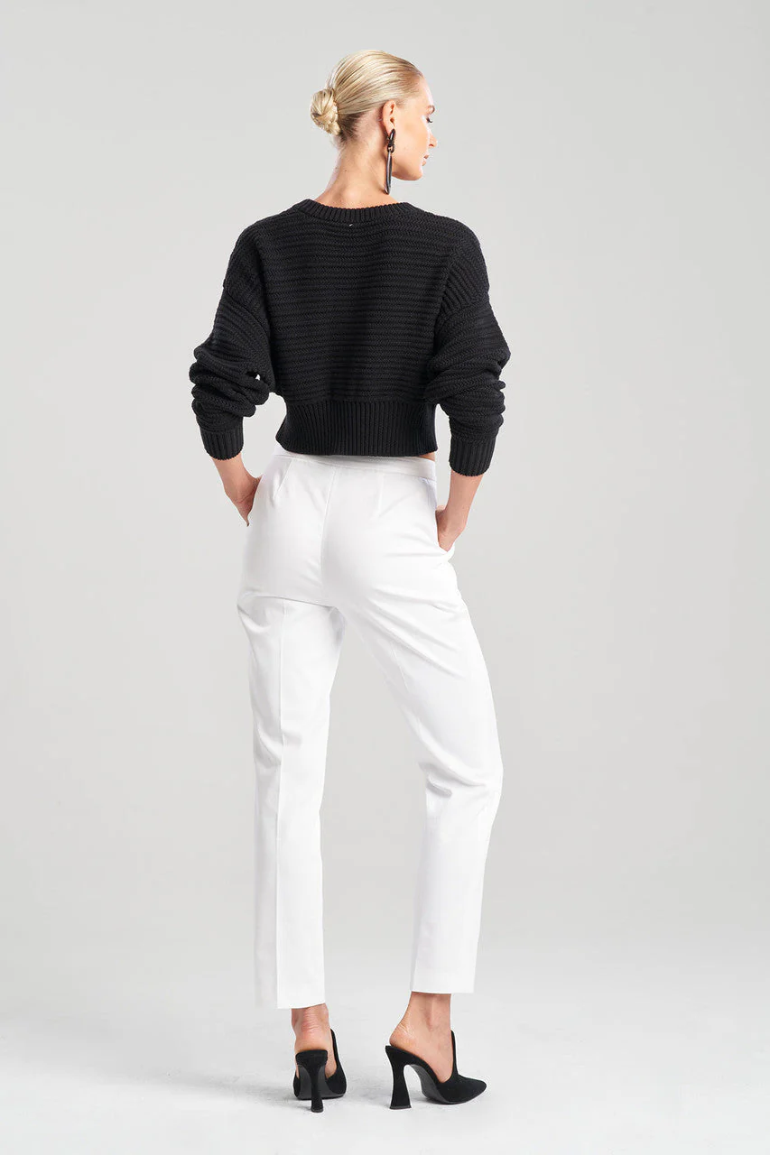 Beijing Textured Knit Crop Pullover Top - Image 2
