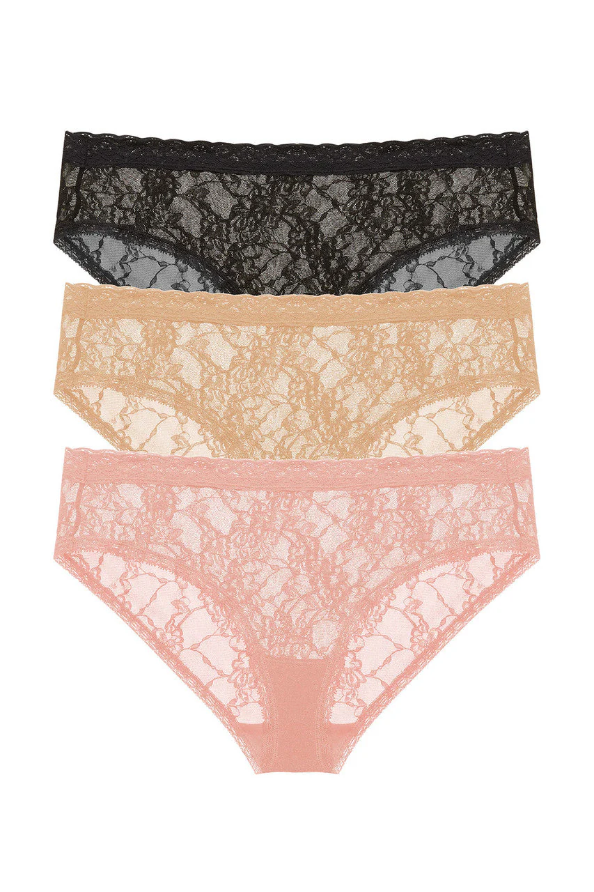 Bliss Allure One-Size Lace Girl Brief 3-Pack - Image 2
