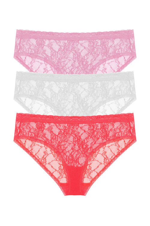 Bliss Allure One-Size Lace Girl Brief 3-Pack