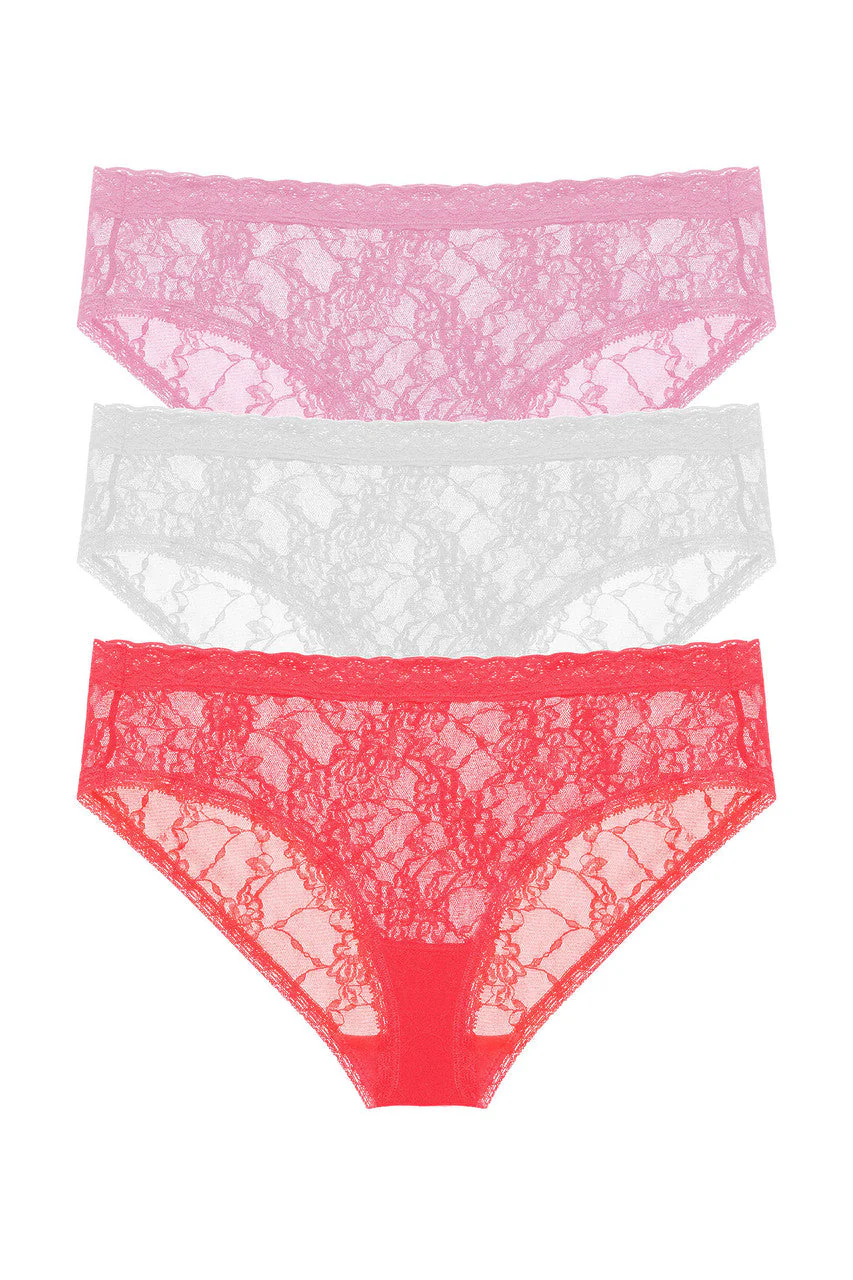 Bliss Allure One-Size Lace Girl Brief 3-Pack - Image 3