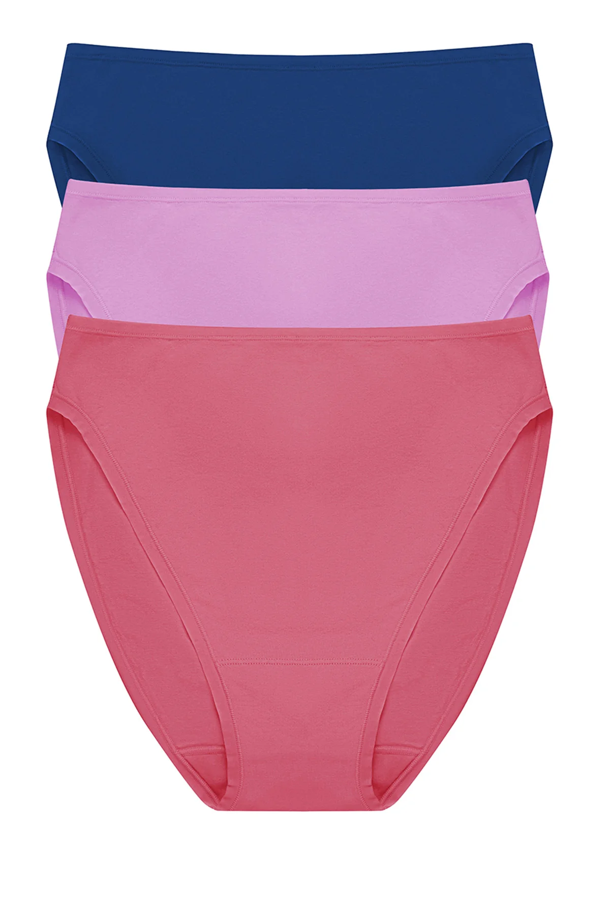 Bliss Bare Cotton High Cut Brief 3-Pack