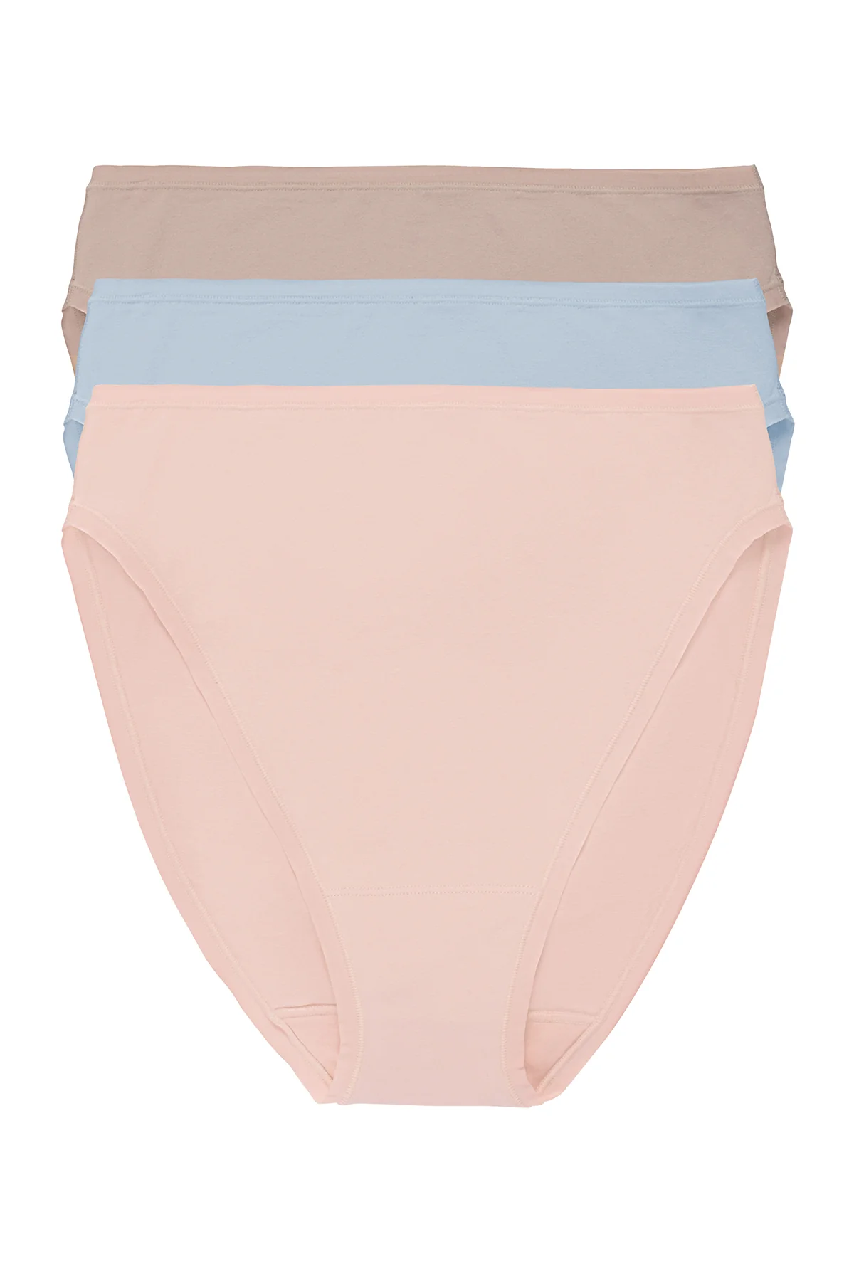 Bliss Bare Cotton High Cut Brief 3-Pack