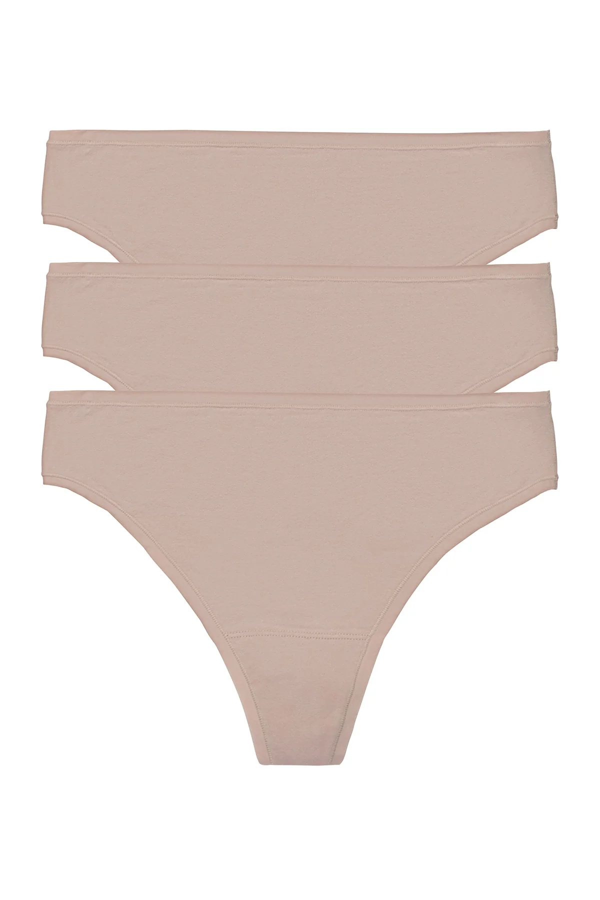 Bliss Bare Cotton Thong 3-Pack