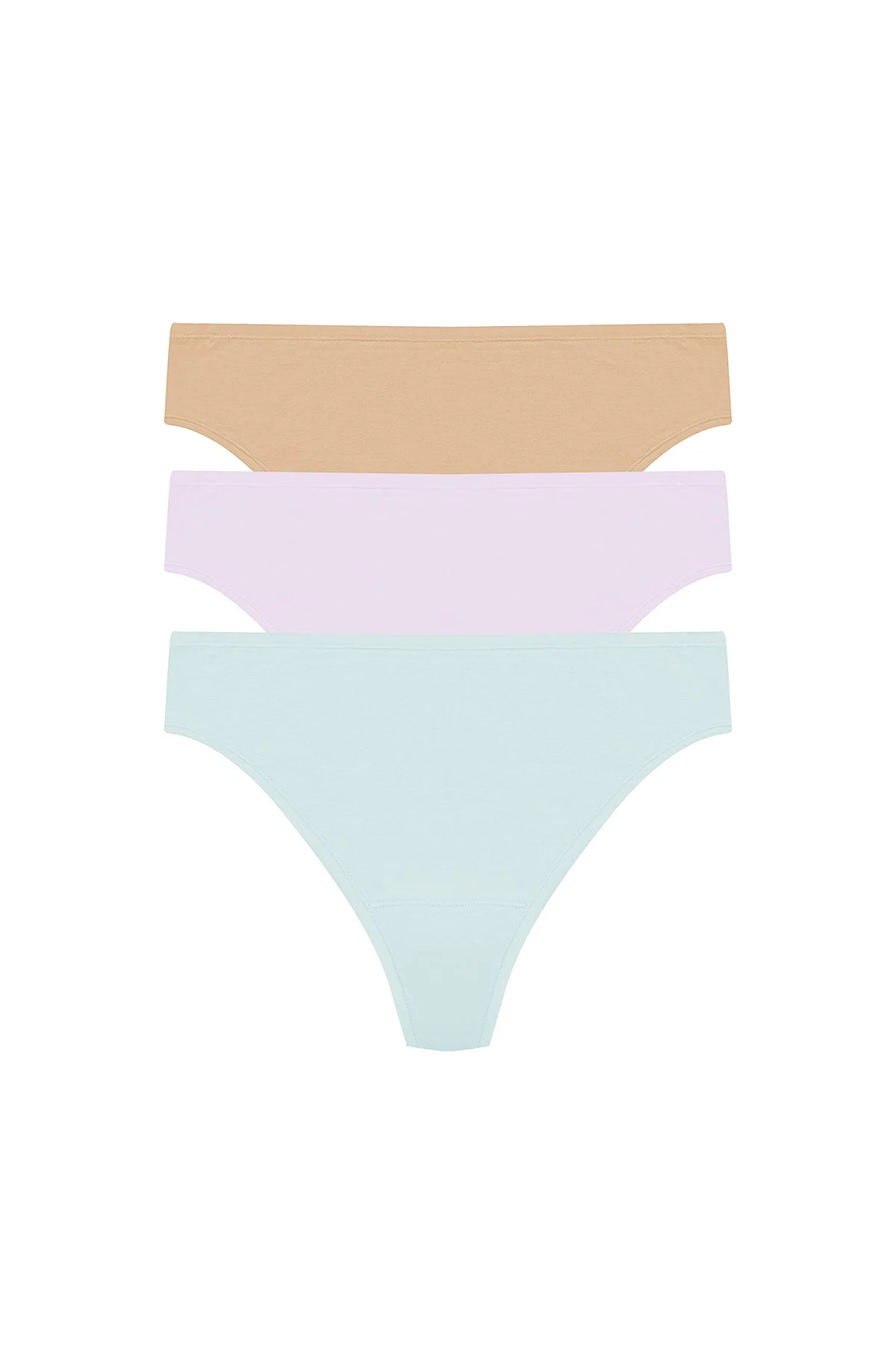 Bliss Bare Cotton Thong 3-Pack