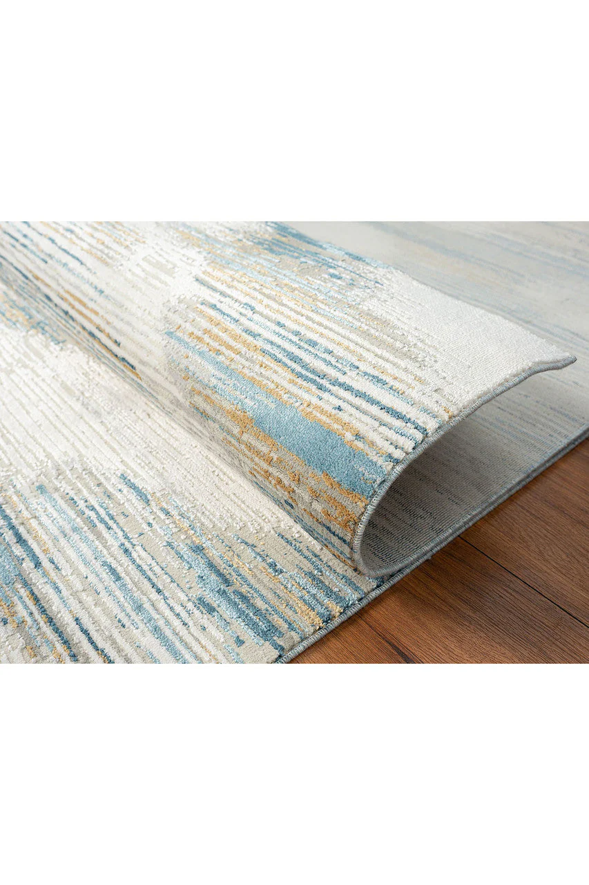 Bliss- Ikat Blue/Grey Rug - Image 10