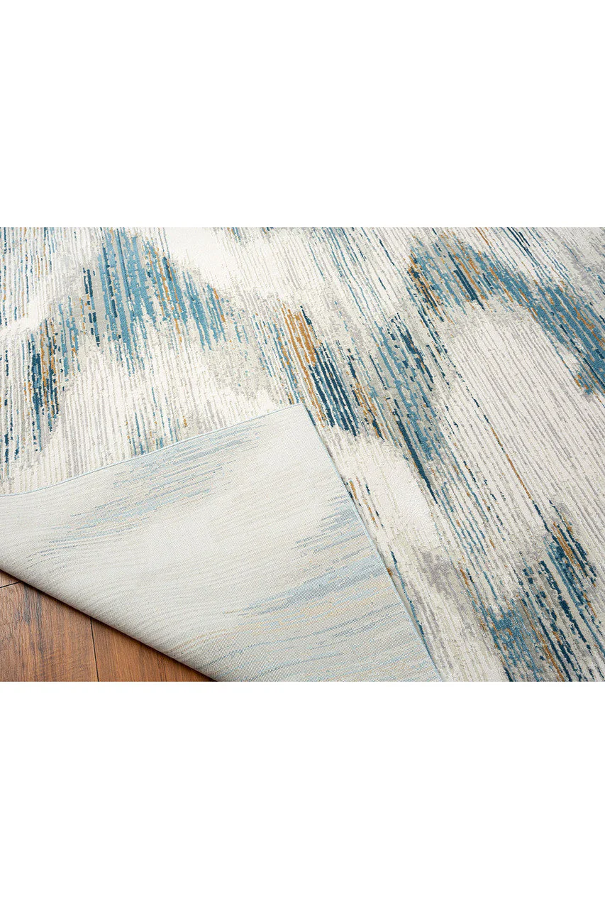 Bliss- Ikat Blue/Grey Rug - Image 7