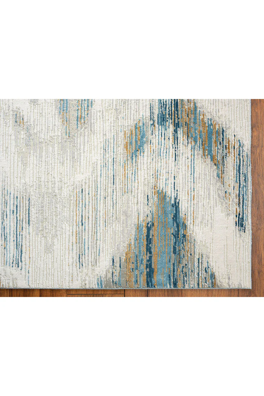 Bliss- Ikat Blue/Grey Rug - Image 8