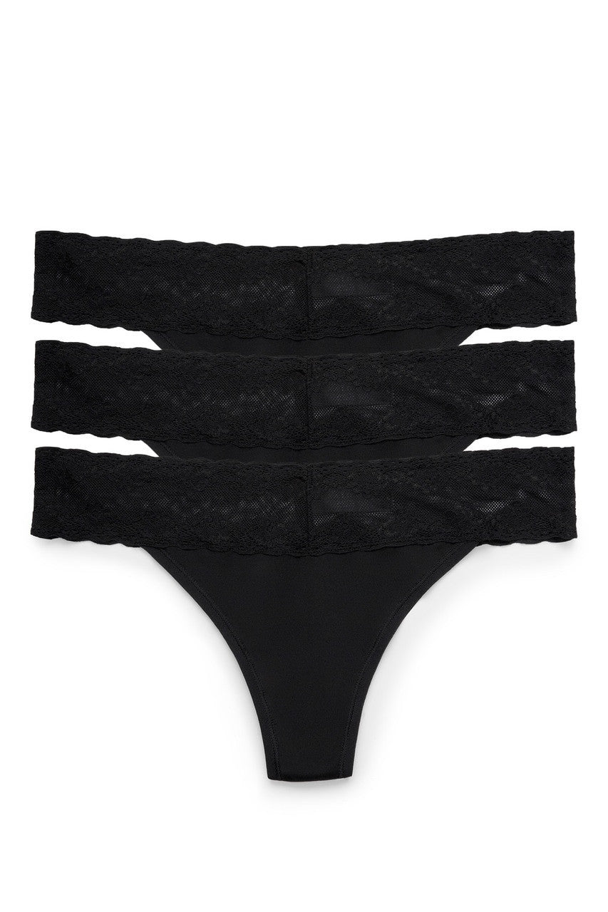 Bliss Perfection One-Size Thong 3-Pack