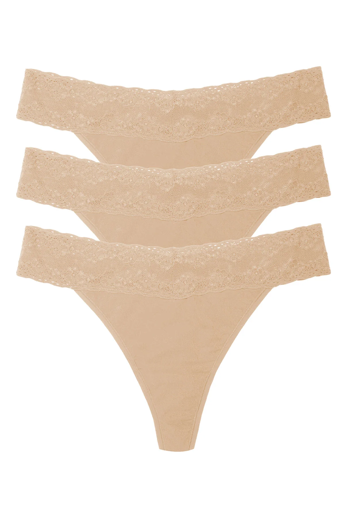 Bliss Perfection One Size Classic Thong 3-Pack