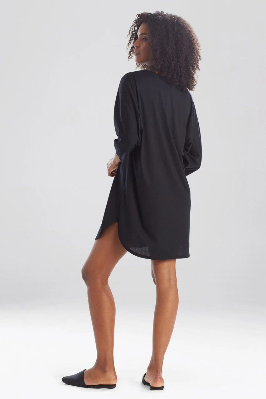 Bliss Solid Cotton Modal Sleepshirt - Image 3