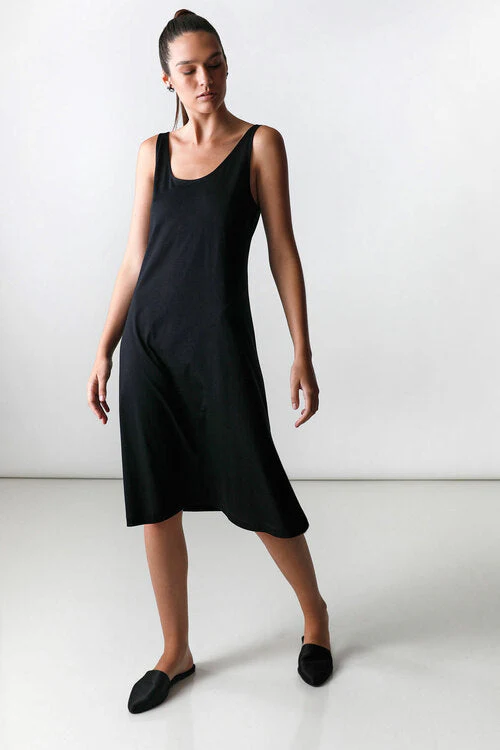 Bliss Solid Cotton Tank Dress - Image 8