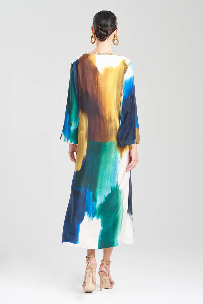 Bohol Embellished Silk Caftan - Image 3