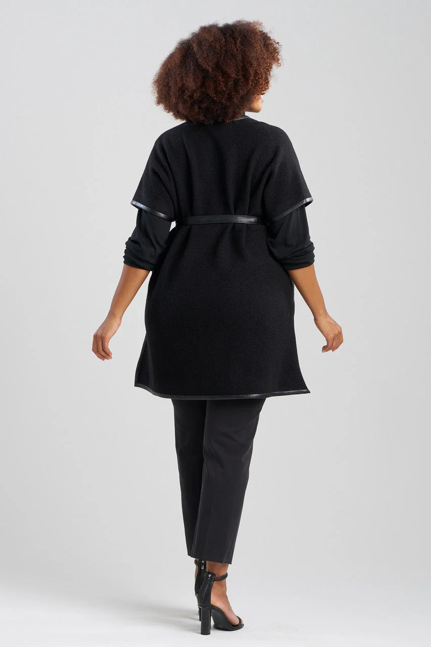 Boiled Wool Poncho Wrap - Image 6