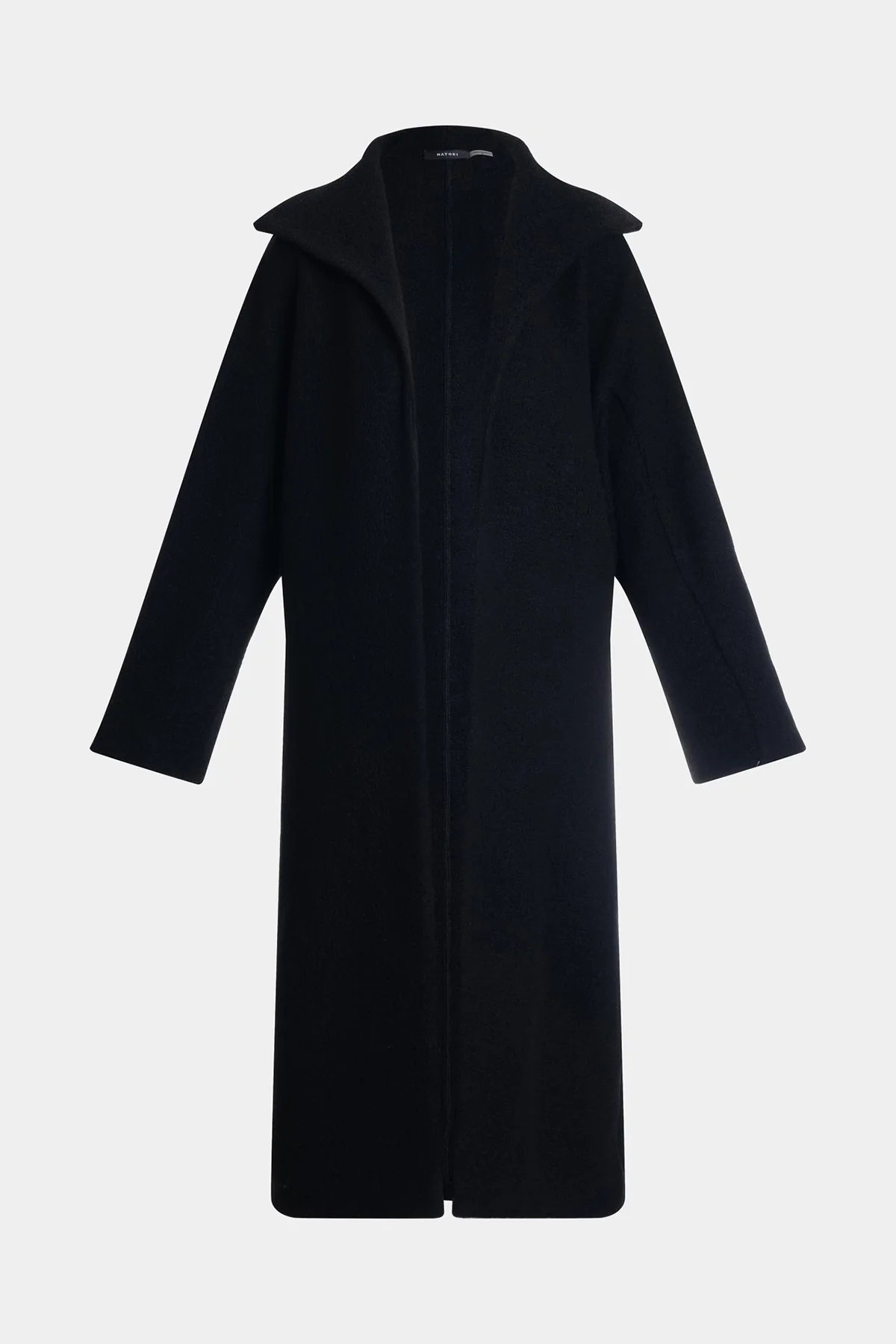Boiled Wool Stand Collar Coat - Image 4