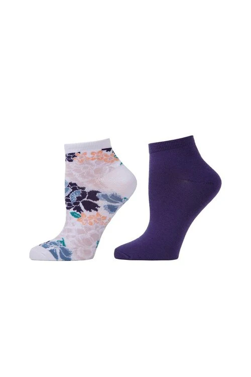 Bold Floral Socks - 2 Pair Pack