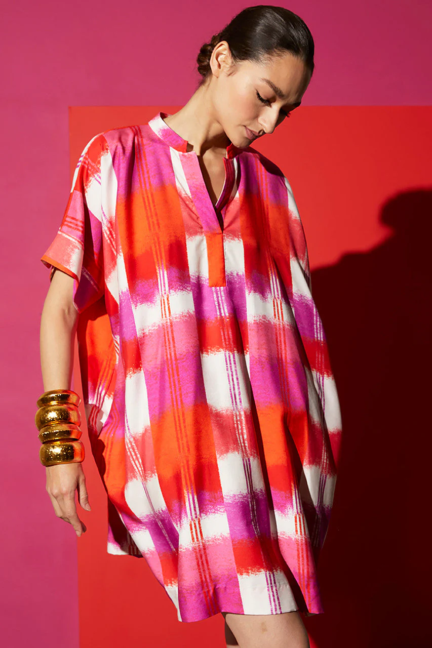 Boro-Cotton Silk Oversized Caftan Dress - Image 5