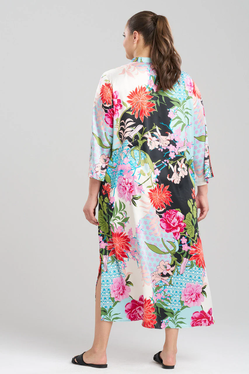 Botanique Satin Zip Caftan - Image 5