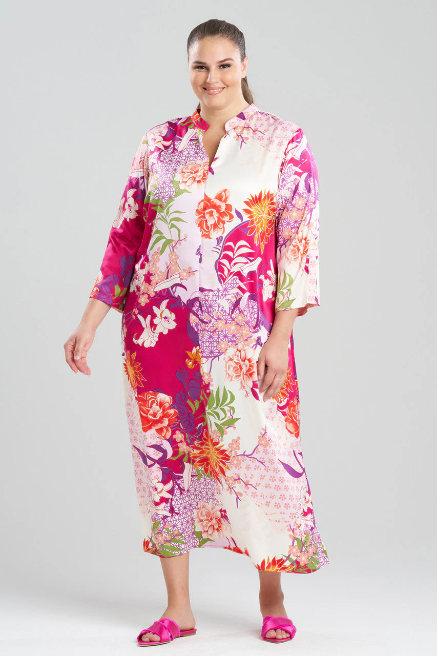 Botanique Satin Zip Caftan - Image 3